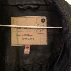 Men’s leather jacket almost brand new .